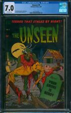 The Unseen #9 (1953) ⭐ CGC 7.0 ⭐ Pre-Code Horror GGA Golden Age Standard Comic picture