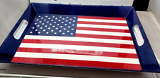 19 x 14 Americana American Flag Serving Tray with Handles picture