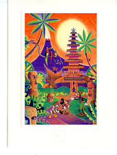 Mickey Mouse & Friends-Tropical Serenade-Tiki-Randy Souders Art-Disney Postcard picture