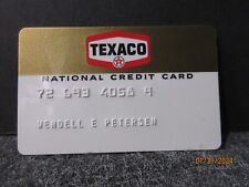 OBSOLETE TEXACO NATIONAL CREDIT CARD 1970's EXPIRED GAS SERVICE STATIONS picture