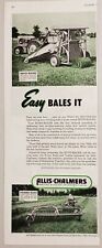 1951 Print Ad Allis-Chalmers Tractor, Roto-Baler, Power Rake Milwaukee,WI picture
