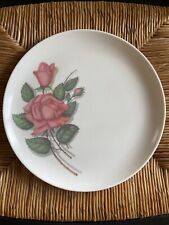 Vintage Royalon Melmac 1950s Dark Rose Dinner Plate 9.25 picture