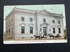 Postcard 1900’s View U S Post Office Stockton CA Horses & Buggies Older View R53 picture