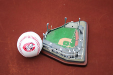 Danbury Mint Crosley Field Stadium, Fair Condition Cincinnati Reds + Baseball picture