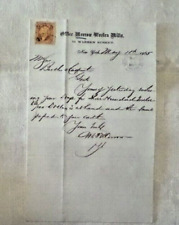 1865 Letter Morrow Woolen Mills Warren St. New York picture