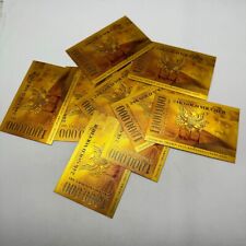 10pc USA President Donald Trump One Million Dollar Gold Cards Voucher Collection picture