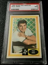 PSA 9 Paul Anka 1960 Fleer Spins And Needles Mint Trading Card #7 Singer Read  picture