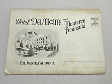 1930s HOTEL DEL MONTE & MONTEREY PENINSULA, CA California Postcard Folder picture