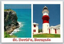 St. David's Lighthouse, St. George's Parish, Bermuda Multiview Postcard S4140 picture