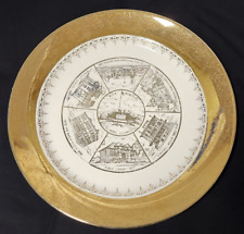 1954 El Paso Illinois 100th Anniversary Centennial Fine China Souvenir plate picture