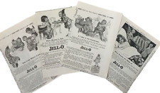 4 1913-17  magazine ads for Jell-O gelatin - cute little children & Jell-O picture