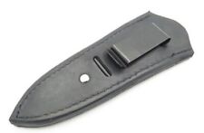 Back Clip Dagger Fixed blade Knife Black Leather Handmade Sheath Holster Knife picture