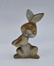 Vintage Brown Bunny Figurine Porcelain 2.75 In picture
