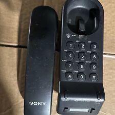 Vintage 90s Sony Landline Corded Black Telephone  Model: IT-B3 - Tested & Works picture