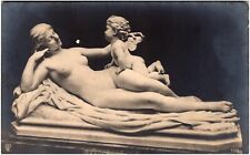 La Jeunesse et l'Amour by Gustave Crauk Nude Woman & Angel 1900s RPPC Postcard picture