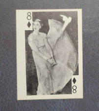1969 Globe Imports Playing Cards Gas Station Issue Charlotte Greenwood 8Diamonds picture