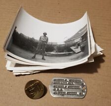 1039----WWII Robert Whiston photos + dog tag - Grove City PA Jackson Center PA picture