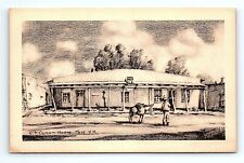 Taos New Mexico Kit Carson House Sketch Postcard   pc39 picture