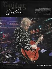 Randy Bachman (BTO) Godin Montreal guitar 2006 advertisement 8 x 11 ad print picture