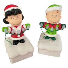 2015 Hallmark LUCY and CHARLIE Peanuts Gang Christmas  Wireless Light Show Music picture