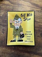 Vintage WWII Humorous Ashtray Doctor Get Well picture
