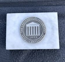 Vintage UNIVERSITY OF MISSISSIPPI - SESQUICENTENNIAL Ole Miss marble paperweight picture