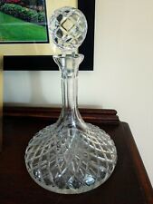 Vintage Cut Crystal Captains Decanter - Beautiful  Make unknown - picture