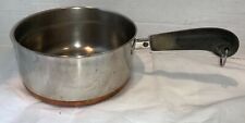 Vtg Revere Ware Copper Bottom Stainless 2 Qt Sauce Pan Clinton ILL--- No Lid picture