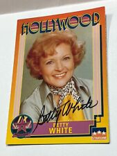 1991 #148 BETTY WHITE HOLLYWOOD STARLINE SIGNED WALK OF FAME CARD picture