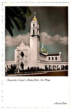 RPPC Immaculata Chapel, Tinted, Exterior, Alcala Park, San Diego, CA picture