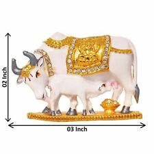 KAMDHENU Cow with Calf Statue Idol for Home Decor and Temple Vastu picture