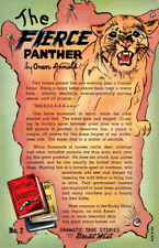 CO-The Fierce Panther By Oren Arnold Dramatic True Stories,West Vintage Postcard picture