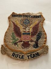 Original WWII-1950s- US Army Rifle Team Jacket Patch - Embroidered - No Glow picture