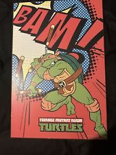 NEW RARE VINTAGE STYLE Teenage Mutant Ninja Turtles TMNT Wood Wall Plaque 13x19