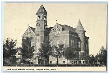 c1910s Old High School Building Exterior View Fergus Falls Minnesota MN Postcard picture
