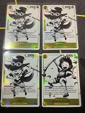 [SET] Parallel 3x Sabo and 1x Luffy - ST-13 The Three Brothers One Piece Card picture
