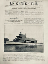 1897 Gc Construction Naval New Gunboat Navigation Top Nile picture