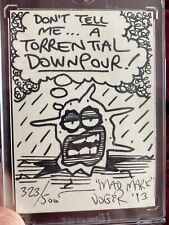 1993 Defective Comics Mark Voger Sketch Card Auto - THE FIRST SKETCH CARD EVER picture