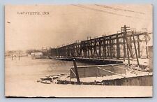 J99/ Lafayette Indiana RPPC Postcard c1910 Flood Disaster 434 picture