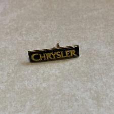 VTG Chrysler Spellout Emblem Enamel Metal Bar Pin Pinback Hat Backpack picture