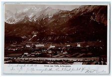 1901 Greetings from Telfs Aribergbahn Tyrol Austria RPPC Photo Postcard picture