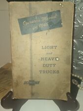 Vintage Original Chevrolet Operator's Manual/1948/Light & Heavy Duty Trucks picture