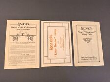 1910s Racine Sattley Farm Plow, Cultivator Lister Sales Brochure Advertising picture