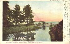Scenic View of Mitchell's Creek & East Bay, Traverse City, Michigan Postcard picture