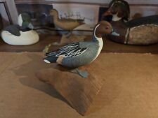 John & Patty Waterfield Handcrafted duck on driftwood - bill damaged picture