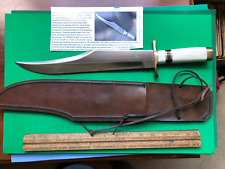 Custom Dan Harrison BOWIE  Knife -17 1/4  INCH  BUFFALO RIB HANDLE picture