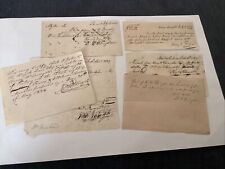6  Handwritten Receipts 1819 To 1829 Henry Robert Charles Livingston New York NY picture