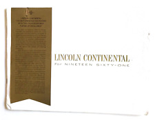 1961: LINCOLN CONTINENTAL: CAR BROCHURE  -- 24 PAGES picture