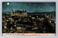 Albany NY-New York, Aerial Of Town Area, Antique, Vintage Souvenir Postcard picture
