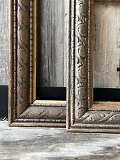 VTG TAOS STYLE ARTS & CRAFT CARVED SOLID WOOD ORNATE FRAMES 11x14 5x7 picture